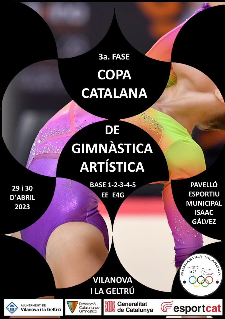 Cartell de la 3a.Fase de la Copa Catalana. Eix