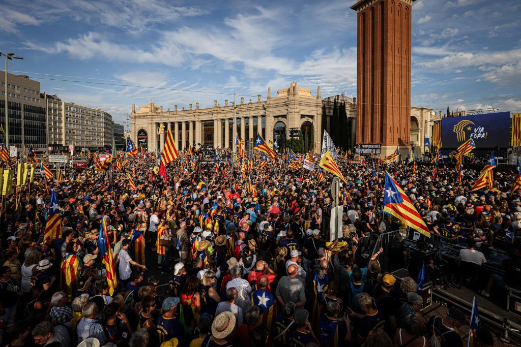 La manifestació de l'ANC per la Diada congrega 115.000 persones a Barcelona, segons la Guàrdia Urbana. ACN