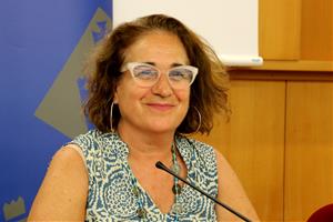 L’alcaldessa de Sitges, Aurora Carbonell, ha comparegut aquest dijous davant la premsa. ACN