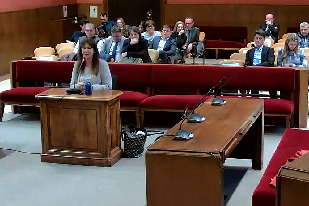 Laura Borràs, a l'inici del judici al TSJC. ACN / Jordi Borras