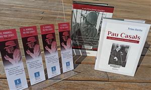 Nou punt de llibre dedicat a Pau Casals pel 50è Aniversari de la seva mort. Biblioteca Terra Baixa