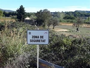 Se senyalitza la Zona de Seguretat de caça dels voltants de Vilafranca. Ajuntament de Vilafranca