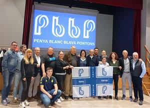 Inauguració oficial de la nova Penya Blanc i Blava de Pontons. Eix