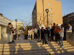 Lectura del comunicat d'Acció x Sitges