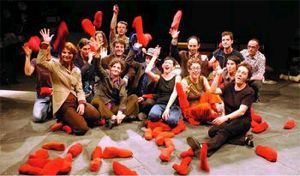 Imatge de l'obra «Backlot / Sessions», un dels muntatges que obre avui el festival. FdG | C. Castro