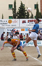 Els homes de Manel Moya van superar amb certs problemes el Manlleu per 2-1. FdG | Rita