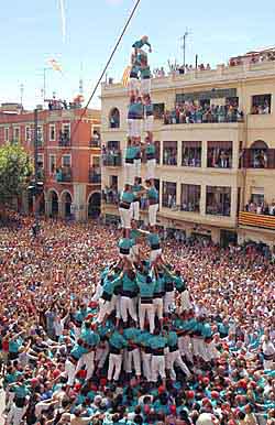 El 3 de 10 dels Castellers de Vilafranca. FdG/c.castro