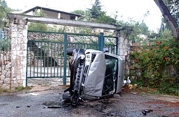 Un segon accident a la C-15 va deixar aquesta imatge espectacular. fdg/rita larmsdorff
