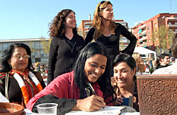 L'autora a la seva última visita a Vilanova. fdg/rita lamsdorff