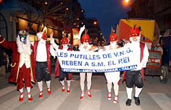 La Pitonga en una imatge d'arxiu de l'arrivo de l'any passat. fdg/c.castro