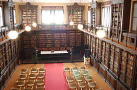La biblioteca del Museu Balaguer sera la seu del judici per el cas del Txupinazo. fdg/carles castro