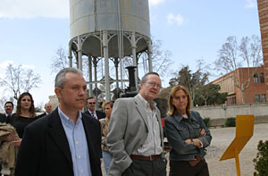 Josep Piqué va visitar el museu del Ferrocarril entre d'altres llocs a Vilanova. fdg/ juanpe rodriguez
