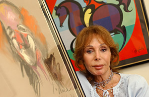 Paulina Schuman en una fotografia recent a casa seva. fdg/carles castro