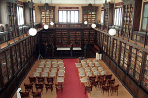 La Biblioteca del museu Víctor Balaguer es convertira a partir de demà en un sala de judicis. fdg/carles castro