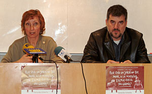 La plataforma va convidar Gerardo Echeita per parlar sobre la integració. fdg/carles castro