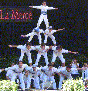 Vol de 4 a les festes de la mercè. Foto:Marta Ferrer