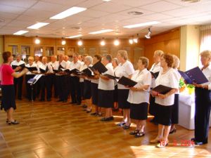 Les dues corals en un concert anterior
