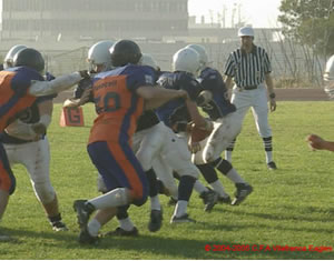 Imatge del partit del dissabte Búfals vs Eagles