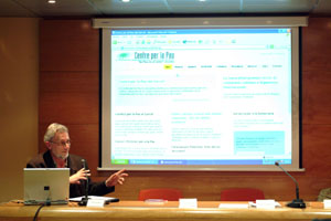 Ton Dalmau impulsor del projecte durant la presentació a la seu del Consell Comarcal. fdg/c.castro