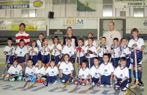 L'equip d'hoquei base del Olimpic C.H. Vilanova. Frederic Farreras