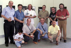 Imatge dels guanyadors del concurs de fotografia que convoca la UGT.