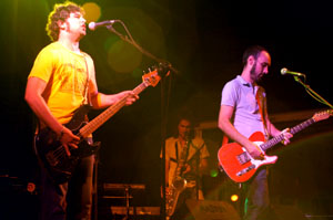 El grup vilanoví The Queen Machine al concert que es va cel.lebrar divendres. fdg/carles castro