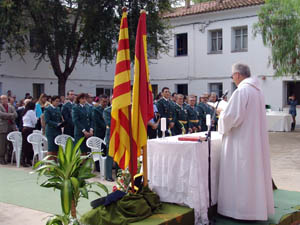 Imatge de la missa cel.lebrada en honor de la verge del Pilar
