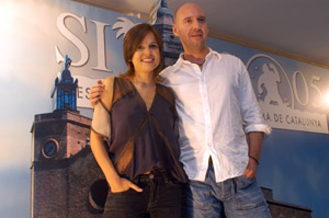 Jaume Balagueró i Elena Amaya al festival de Cinema de Sitges. fdg/rita lamsdorff