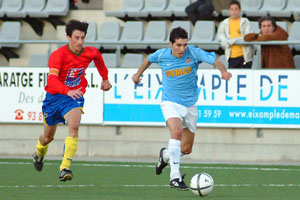 Nefta ha estat l'autor de l'únic gol del conjunt de Vilanova. fdg/miquel vall