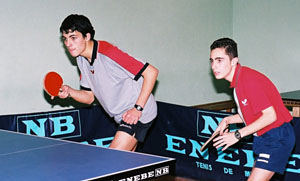 Albert Soler i Adrià Baltanàs al partit de dobles