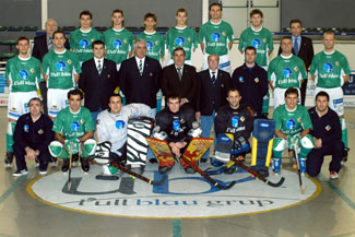 Plantilla sencera del CP Vilanova Ull Blau a la copa CERS
