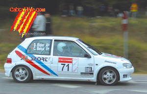 Cristian Belsa i David Rider al rallie de Viladrau