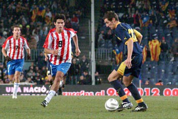 Sellarès debuta al Camp Nou amb la selecció de Catalunya. FdG/Miquel Vall
