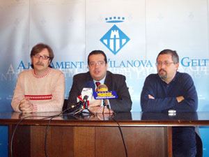Tomàs Álvaro, Joan Ignasi Elena i Jordi Valls a la comissió de govern. fdg/carles castro