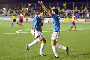 Imatge d'arxiu del 6-0 de l'any passat contra el Rubí. fdg/miquel vall