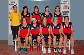 Plantilla del CFA del Basquet Samà