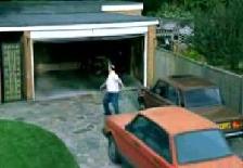 Recreación de uno de los momentos de la cabecera de 'The Simpsons'.