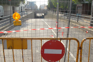 La rambla Samà no es podra tallar finque que s'acabi la urbanització del carrer Pere Jacas. fdg/ c. castro