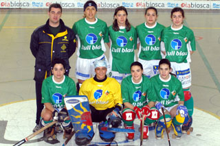 Plantilla del CP Vilanova Ull Blau femení. fdg/ c. castro