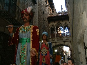 els gegants a Barcelona