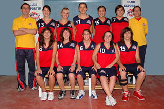 Plantilla del junior femeni del CEB Samà