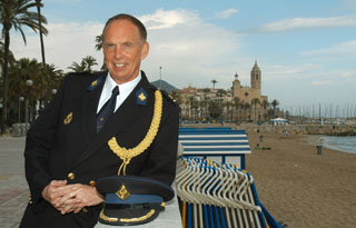 Jan Snijder , president de l'Asociació Europea de Policíes Gais a Sitges. fdg / rita lamsdorff