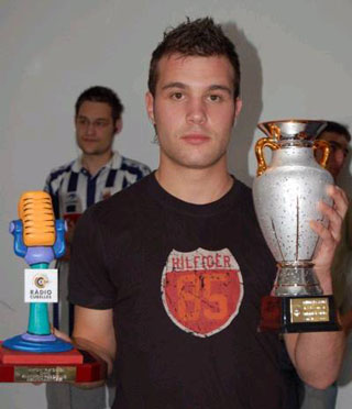 David Hernández, primer classificat del I Campionat de Pro Evolution Soccer 5
