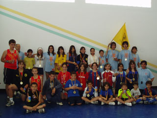 Foto de grup dels components de l'equip d'atletisme