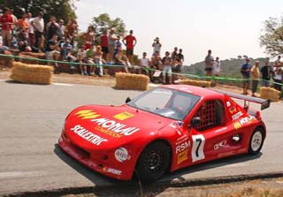 Jordi Martínez en un dels revolts de la prova disputada a Sant Feliu.