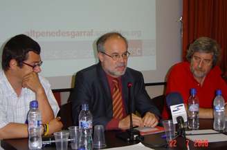 A la reunió va assistir també el conseller Antoni Castells. foto/vd