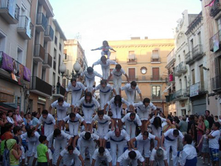 Els Falcons han anat ja tres vegades a la Festa Major de Gràcia / G.VERA