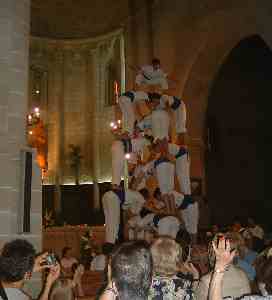 La Pira de 9 dins l'església d'Agramunt