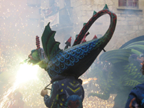 El Drac Barrina a la Trobestiada de Montblanc.