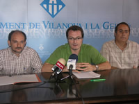 Félix Ruíz, Juan Luís Ruíz i Toni Ruíz, durant la presentació de la campanya.